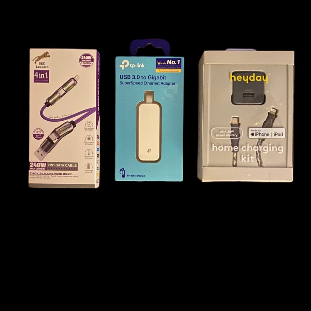 Three (3) Electronic Accessories  NEW IN PKG